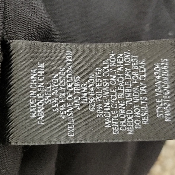 Guess Black Camisole Top, Womens Large. Adjustable Straps, Beaded, Lined, - Picture 7 of 8